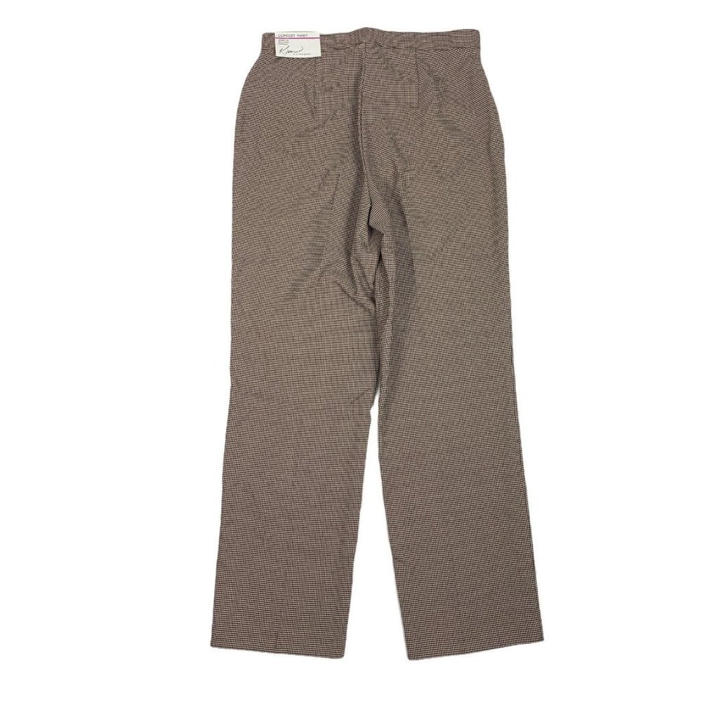 Kim Rogers 8P Pants Petite Straight Brown Black Ho - Picture 3 of 7